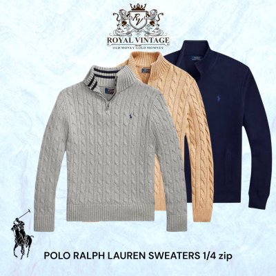 50 pcs 1/4 ZIP POLO RALPH LAUREN SWEATERS