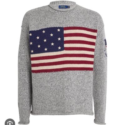POLO RALPH LAUREN BRANDED FLAG SWEATERS