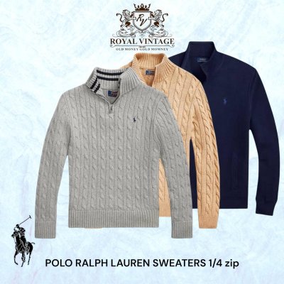 POLO 1/4 ZIPS SWEATERS