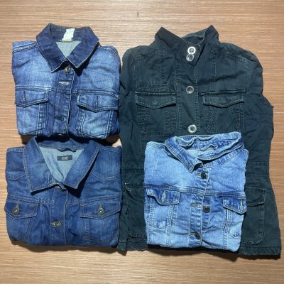 Wholesale Vintage Denim Jacket Lot | 10pcs 50pcs 100pcs Available | Trucker Denim Y2K Jackets  | RoyalsVintage