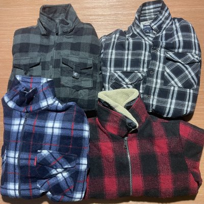 Wholesale Vintage Flannel Shirt Lot | 10pcs 50pcs 100pcs Available | Lumberjack Shacket Checkered | RoyalsVintage