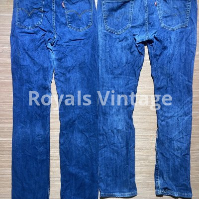 Wholesale Vintage Levi's Jeans Lot | 10pcs 50pcs 100pcs Available | Blue Wash Denim |RoyalsVintage